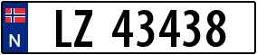 Truck License Plate